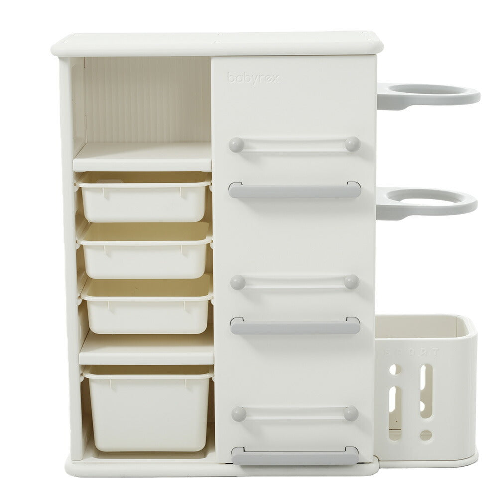 本棚 おもちゃ箱 絵本棚 収納棚 おもち収納 ロッカー ボール収納 服収納 多機能 タンス キャビネット 大容量 ホワイト 白 収納ラック おしゃれ ランドセルラック キッズ 本立て ブックシェルフ おもちゃ 安全 保育園 入園祝い 誕生日 プレゼント