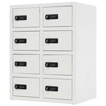 貴重品ロッカー 8人用 小型 セキュリティキャビネット ダイヤル錠 貴重品保管庫 完成品 防犯収納 横型 業務用ロッカー オフィス 学校 更衣室 スチール 7日内出荷