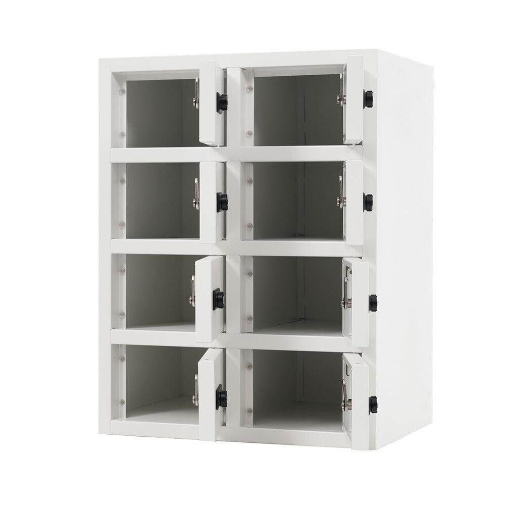 貴重品ロッカー 8人用 小型 セキュリティキャビネット ダイヤル錠 貴重品保管庫 完成品 防犯収納 横型 業務用ロッカー オフィス 学校 更衣室 スチール 7日内出荷