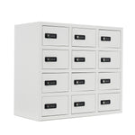 貴重品ロッカー 12人用 小型 セキュリティキャビネット ダイヤル錠 貴重品保管庫 完成品 防犯収納 横型 業務用ロッカー オフィス 学校 更衣室 スチール 7日内出荷