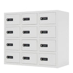 貴重品ロッカー 12人用 小型 セキュリティキャビネット ダイヤル錠 貴重品保管庫 完成品 防犯収納 横型 業務用ロッカー オフィス 学校 更衣室 スチール 7日内出荷