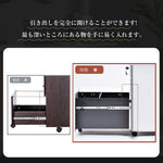 デスクワゴン サイドワゴン 3段 鍵付き キャスター付き スチールワゴン 大容量収納 脇机 オフィス収納 A4対応 完成品 7日内出荷