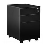 デスクワゴン サイドワゴン 3段 鍵付き キャスター付き スチールワゴン 大容量収納 脇机 オフィス収納 A4対応 完成品 7日内出荷