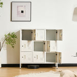 ロッカー 9人用 6人用 スチールロッカー 鍵付き 更衣ロッカー オフィスロッカー 業務用収納 スリム キャビネット オフィス収納 ホワイト 7日内出荷