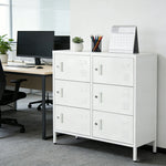 ロッカー 9人用 6人用 スチールロッカー 鍵付き 更衣ロッカー オフィスロッカー 業務用収納 スリム キャビネット オフィス収納 ホワイト 7日内出荷