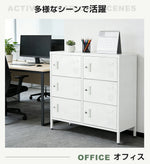 ロッカー 9人用 6人用 スチールロッカー 鍵付き 更衣ロッカー オフィスロッカー 業務用収納 スリム キャビネット オフィス収納 ホワイト 7日内出荷