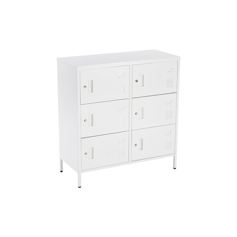 ロッカー 9人用 6人用 スチールロッカー 鍵付き 更衣ロッカー オフィスロッカー 業務用収納 スリム キャビネット オフィス収納 ホワイト 7日内出荷