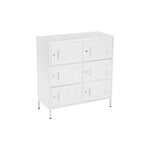 ロッカー 9人用 6人用 スチールロッカー 鍵付き 更衣ロッカー オフィスロッカー 業務用収納 スリム キャビネット オフィス収納 ホワイト 7日内出荷