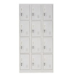 ロッカー スチールロッカー 更衣ロッカー 6人用／9人用／12人用 鍵付き スペアキー付き スリム 業務用 オフィスロッカー 収納 会社 学校 更衣室 ホワイト 7日内出荷