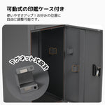 宅配ボックス 据置型 大容量 ポスト一体型 投函口3口 複数投函対応 屋外 防滴仕様 戸建て用 マンション対応 置き配ボックス 配達ボックス 大型 おしゃれ 玄関 宅配BOX ブラック グレー 7日内出荷