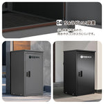 宅配ボックス 据置型 大容量 ポスト一体型 投函口3口 複数投函対応 屋外 防滴仕様 戸建て用 マンション対応 置き配ボックス 配達ボックス 大型 おしゃれ 玄関 宅配BOX ブラック グレー 7日内出荷