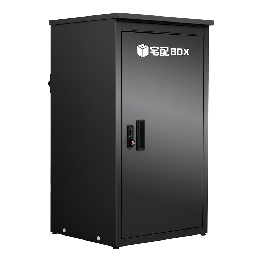 宅配ボックス 据置型 大容量 ポスト一体型 投函口3口 複数投函対応 屋外 防滴仕様 戸建て用 マンション対応 置き配ボックス 配達ボックス 大型 おしゃれ 玄関 宅配BOX ブラック グレー 7日内出荷