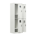 ロッカー スチールロッカー 4人用 脚付き オフィスロッカー 更衣ロッカー 鍵付き シリンダー錠 スペアキー付 スリム 収納 オフィス 事務所 業務用 ホワイト 7日内出荷