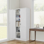 スチール書庫 両開き書庫 高さ180cm 書類保管庫 スチールキャビネット A4対応 可動棚 ベース付き オフィス収納 業務用 キャビネット 保管庫 収納 書庫 おしゃれ 7日内出荷