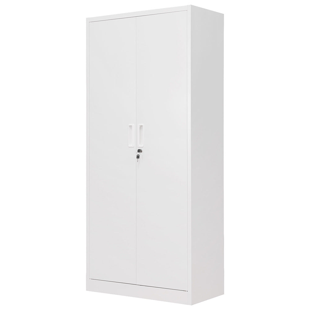 スチール書庫 両開き書庫 高さ180cm 書類保管庫 スチールキャビネット A4対応 可動棚 ベース付き オフィス収納 業務用 キャビネット 保管庫 収納 書庫 おしゃれ 7日内出荷