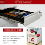 オフィスワゴン デスクワゴン 完成品 3段 サイドワゴン キャスター付き 鍵付き A4対応 デスクキャビネット 大容量収納 ワゴン サイドデスク 収納ワゴン オフィス収納 7日内出荷