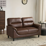 ソファ ソファー 2人掛けソファ 2人掛けソファー 2人掛け 2P 二人掛け ヴィンテージ ローソファー コンパクトソファー リビング リビングソファ レザーソファ レザー 合皮 シンプル リビング 一人暮らし ワンルーム グレー ブラウン 7日内出荷