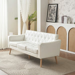 ソファ ソファー 2人掛けソファ 2人掛けソファー 3人掛け 3P 3人掛け ヴィンテージ ローソファー コンパクトソファー リビング リビングソファ レザーソファ レザー 合皮 シンプル リビング 一人暮らし ワンルーム 白 ホワイト 韓国風 北欧