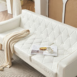 ソファ ソファー 2人掛けソファ 2人掛けソファー 3人掛け 3P 3人掛け ヴィンテージ ローソファー コンパクトソファー リビング リビングソファ レザーソファ レザー 合皮 シンプル リビング 一人暮らし ワンルーム 白 ホワイト 韓国風 北欧