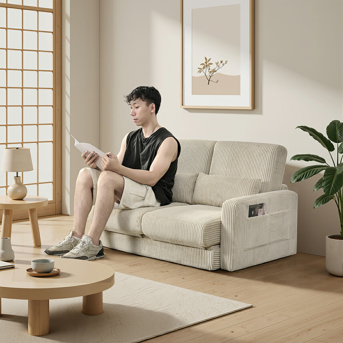 ソファ ベッド ソファベッド コンパクト 1人用 2人用 折りたたみ 北欧 シンプル 117cm 1人暮らし こたつ マットレス おしゃれ リビング ローソファ フロアソファ カウチソファ 折り畳み 折りたたみ 1人掛け 2人掛け 北欧 長方形 冬用