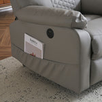 電動 リクライニングチェア リクライニングソファー 1人掛け ハイバック 電動ソファー 電動ソファ 電動リクライニングソファ リクライニングソファー リクライニング 一人掛け 1人がけソファ 1人用 一人用リクライニング ソファー グレー