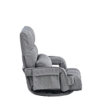 座椅子 回転式 肘掛け ハイバック 座いす リクライニング 1人掛けソファー リクライニングチェアー フロアチェア リビングチェア リラックスチェア 折りたたみ ファブリック 座イス フロア ソファ