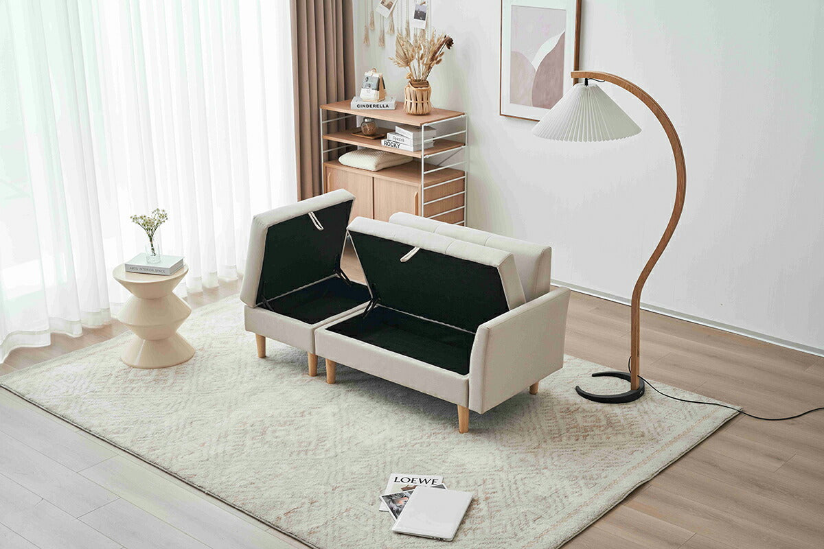 ソファー 2人掛け コンパクト おしゃれ ソファ カウチソファー ローソファー フロアソファー カウチ オットマン 韓国インテリア 韓国 L字 コーナーソファ 2人掛け 二人掛け ブラウン グレー