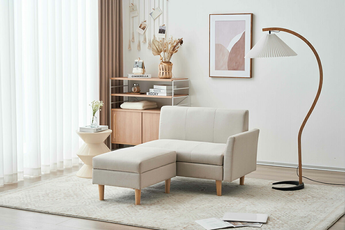 ソファー 2人掛け コンパクト おしゃれ ソファ カウチソファー ローソファー フロアソファー カウチ オットマン 韓国インテリア 韓国 L字 コーナーソファ 2人掛け 二人掛け ブラウン グレー