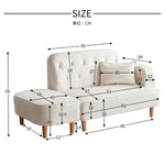 ソファー 2人掛け コンパクト おしゃれ ソファ カウチソファー ローソファー フロアソファー カウチ オットマン 韓国インテリア 韓国 L字 コーナーソファ 2人掛け 二人掛け ベージ リビング 一人暮らし ワンルームュ