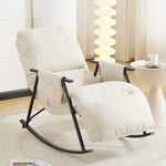 ロッキングチェア リラックス 1人掛け 幅62cm おしゃれ 北欧 モダン パーソナルチェアー リラックスチェア ハイバックチェア 一人掛け ソファ 大人用 疲れない いす 寝室用 客間用 北欧風 組み立て簡単 屋内 屋外 兼用 通気性よい 7日内出荷
