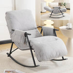 ロッキングチェア リラックス 1人掛け 幅62cm おしゃれ 北欧 モダン パーソナルチェアー リラックスチェア ハイバックチェア 一人掛け ソファ 大人用 疲れない いす 寝室用 客間用 北欧風 組み立て簡単 屋内 屋外 兼用 通気性よい 7日内出荷