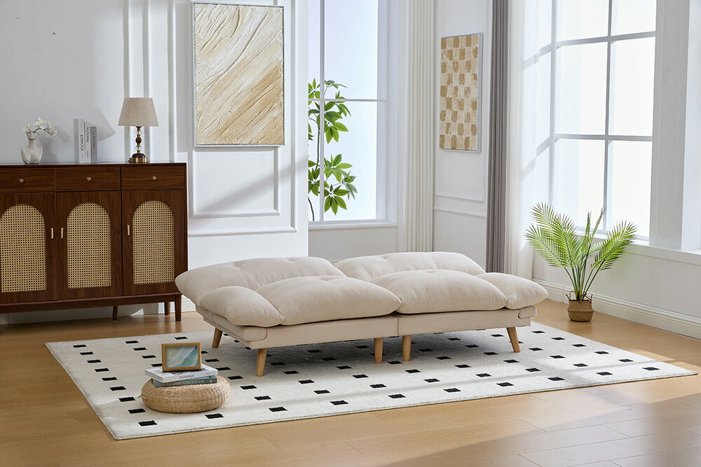 ソファベッド 多機能ソファ 2人掛けソファ コンバーチブルソファ リクライニングソファ フロアソファ ローソファ 脚付き 分割式 コンパクト リビング 寝室 来客用 新生活 7日内出荷