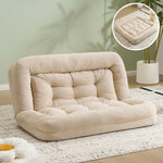 ソファーベッド 2人掛け 座椅子 ローソファ 3WAY 6段階リクライニング 折りたたみ コンパクト フロアソファ 圧力分散 包み込まれる 耐荷重150kg 7日内出荷