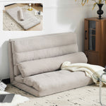 ソファベッド 2人掛け ローソファ 3WAY リクライニング 幅108cm 折りたたみ ソファーベッド コンパクト クッション付き フロアソファ 完成品 7日内出荷