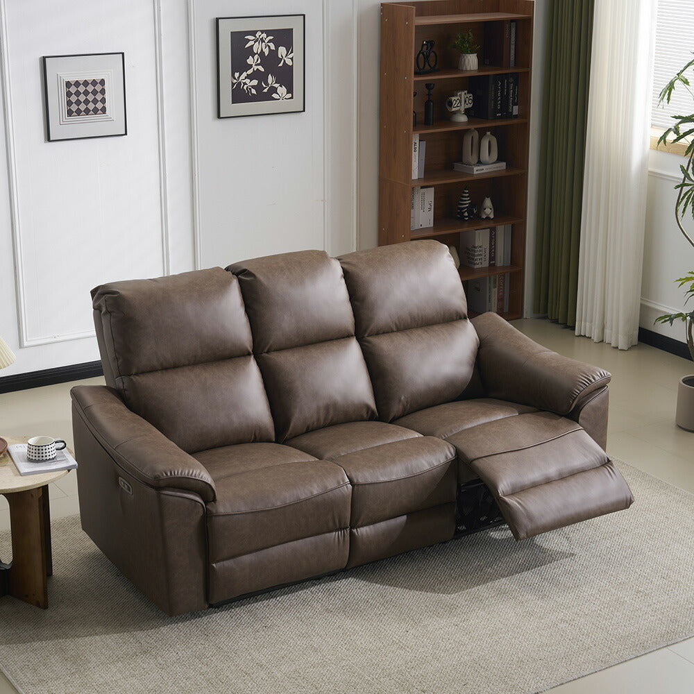 電動リクライニングソファ 3人掛け 2人掛け USB Type-C充電口付き 156°無段階リクライニング テーブル付き オットマン一体型 耐圧分散 北欧風 電動ソファ 7日内出荷