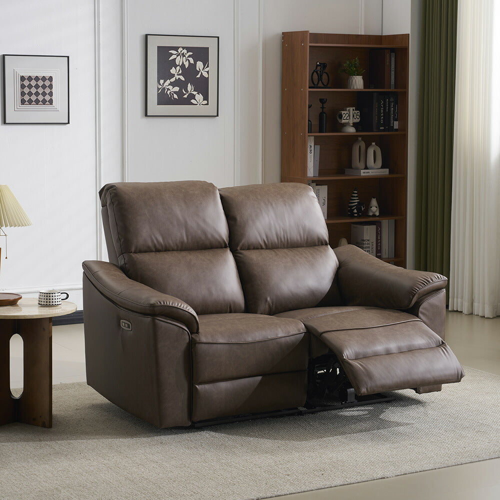 電動リクライニングソファ 3人掛け 2人掛け USB Type-C充電口付き 156°無段階リクライニング テーブル付き オットマン一体型 耐圧分散 北欧風 電動ソファ 7日内出荷