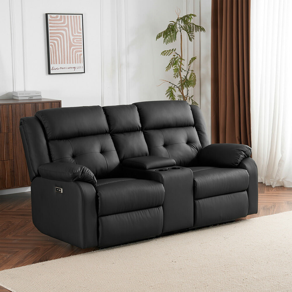 電動リクライニングソファ 2.5人掛け ゼロウォール 左右独立リクライニング USB充電口付き オットマン一体型 電動ソファ 耐圧分散 ハイバック パーソナルチェア リクライニングチェア 二人掛け 7日内出荷