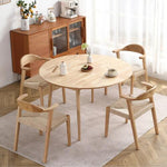 ダイニングテーブルセット 北欧 5点セット 4人 120 ダイニングテーブル 丸テーブル ダイニングセット 円型 食卓 チェア4脚 コンパクト 4人掛け おしゃれ 木目調 ダイニング テーブル 食卓用 韓国 丸型 4人用 北欧 ナチュラル ブラウン 7日内出荷