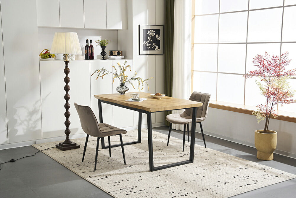 ダイニングテーブル テーブル ダイニング デスク キッチンテーブル リビングテーブル 4人掛け140cm ダイニング 単品 おしゃれ ナチュラル 北欧風 木目調 シンプル 北欧 テーブル単品 モダン 黒脚 ブラウン ナチュラル 7日内出荷