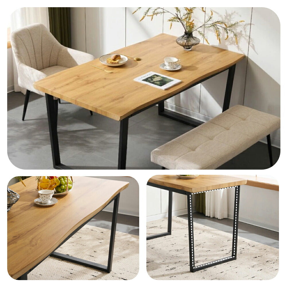 ダイニングテーブル テーブル ダイニング デスク キッチンテーブル リビングテーブル 4人掛け140cm ダイニング 単品 おしゃれ ナチュラル 北欧風 木目調 シンプル 北欧 テーブル単品 モダン 黒脚 ブラウン ナチュラル 7日内出荷