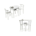 ダイニングテーブルセット 北欧 3点セット 2人 80 ダイニングテーブル 丸テーブル ダイニングセット オーバル 食卓 チェア2脚 コンパクト 2人掛け おしゃれ 大理石調 ダイニング テーブル 食卓用 韓国 丸型 2人用 北欧 韓国 韓国風 楕円 7日内出荷