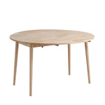 伸長式ダイニングテーブル 半円形 幅120 伸縮 ダイニング 丸テーブル 伸長 伸縮テーブル ダイニングテーブル 折りたたみ 折り畳み 円形 円形テーブル 丸 丸型 2人 4人 2人掛け 4人掛け ナチュラル ブラウン 木目調 テーブル単品