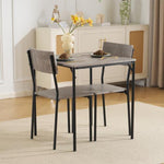 ダイニングテーブルセット 2人 3点セット ダイニングセット おしゃれ 正方形 幅70cm 二人用 2人掛け チェア2脚 角型 四角 4人掛け 70センチ おしゃれ シンプル 食卓テーブル 北欧 カフェテーブル 木目調 大理石風 壁付け 7日内出荷