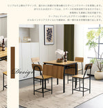 ダイニングテーブルセット 幅131cm 5点セット 折りたたみ式 ダイニングテーブル チェア4脚 ダイニング テーブル 4人掛け 食卓テーブル 伸縮式 長方形 作業台 カウンター デスク 机 ナチュラル 収納付き コンパクト おしゃれ