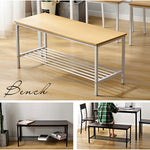 ダイニングテーブルセット 4人掛け 4点セット ダイニングセット おしゃれ 長方形 幅120cm 食卓 2人掛け 4人 ダイニングテーブル ダイニングチェア モダン 北欧 ベンチ 食卓セット 木目調 スチール 新生活 木目調 ナチュラル ブラウン 7日内出荷