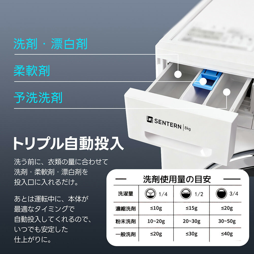 洗濯機 ドラム式洗濯乾燥機 家庭用 洗濯容量8kg 乾燥容量6kg 自動乾燥 温度調節 温水洗浄 トリプル自動投入 除湿 高温除菌 衣類 乾燥 1人暮らし ドラム式 布団乾燥 湿気対策 梅雨 カビ対策 花粉 洋服 やさしく乾燥 おしゃれ 7日内出荷