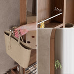 スタンドミラー 全身 ラック アンティーク 木製 鏡付き アーチ アーチ形 木製 全身鏡 収納棚 姿見 収納 鏡 付き ドレッサー メイク コスメ 玄関 リビング収納 ミラー ミラーラック 姿見ドレッサー キャスター付き おしゃれ