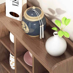 Casaconer | キャビネット・棚・サイドキャビネット・キャビネット・ハイタイプ・幅40cm・茶褐色・黒茶色・リビング・ブックシェルフ・ディスプレイラック・棚・食器棚・ラック・シェルフ・本棚・完成品・ミニ食器棚