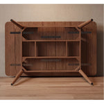 Casaconer | ダイニングテーブル・天然木・折りたたみ式・伸長・収納付き・幅120cm・4人掛け・ナチュラル・モダン・おしゃれ