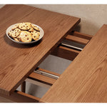 Casaconer | ダイニングテーブル・天然木・折りたたみ式・伸長・収納付き・幅120cm・4人掛け・ナチュラル・モダン・おしゃれ